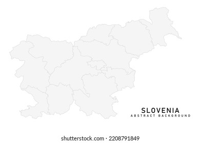 Slovenia Map - World Map International vector template with High detailed including grey color and grey line isolated on white background for design - Vector illustration eps 10