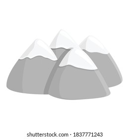 Slovenia mountains icon. Cartoon of Slovenia mountains vector icon for web design isolated on white background