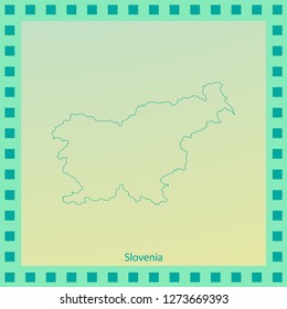 Slovenia outline map