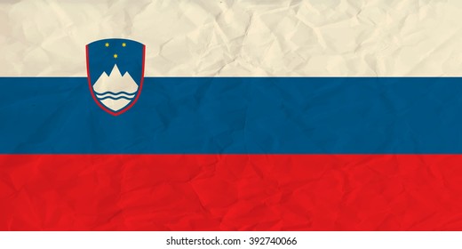 Slovenia  paper  flag
