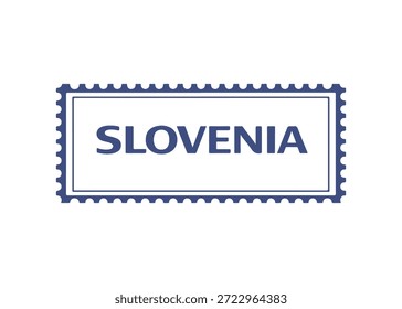 slowenische Briefmarke, Vektorsymbol auf weißem Hintergrund
Vektor-Briefmarke auf weißem Hintergrund