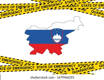 Slovenia quarantine and extraordinary emergency measures under pandemic virus.