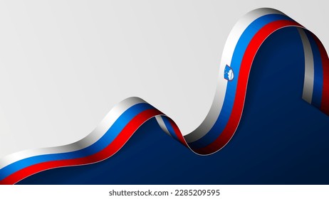 Slovenia ribbon flag background. Element of impact for the use you want to make of it.