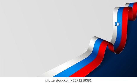 Slovenia ribbon flag background. Element of impact for the use you want to make of it.