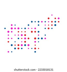 Slovenia Silhouette Pixelated pattern illustration