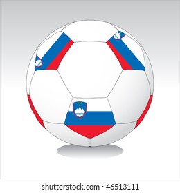 Slovenia soccer ball vector
