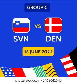 Slovenia vs Denmark football match Euro Cup 2024