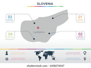 SLOVENIA-info graphics elements Vector illustration