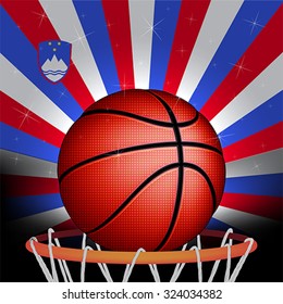 Slovenian basketball, vector