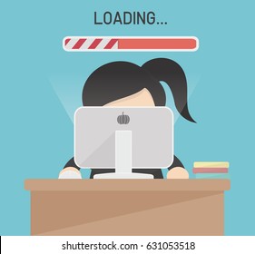 Slow Computer Connection Vector