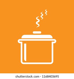 Slow cooker Icon, stock vector illustration, EPS10.