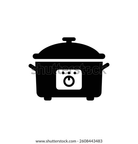 Slow Cooker with Lid and Knob - Efficient Home Cooking Appliance