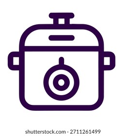 Langsame Kochtopf Symbol Vektorgrafik