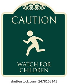 Slow down, children at play sign