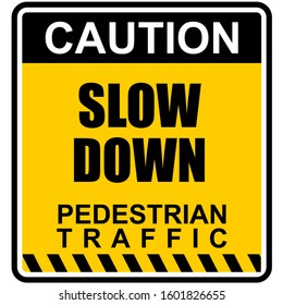 slow down, kids playing sticker vector