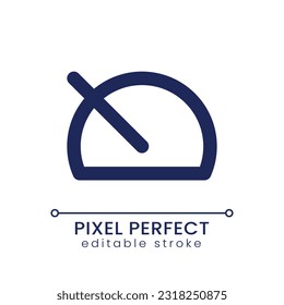 Slow down pixel perfect linear ui icon. Change footage speed. Video editing online. Post-production. GUI, UX design. Outline isolated user interface element for app and web. Editable stroke