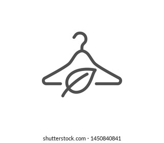 Slow Fashion Line Icon. Eco Tested Sign. Fair Trade Symbol. Quality Design Element. Linear Style Slow Fashion Icon. Editable Stroke. Vector