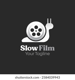 Slow Film Logo Design Template. Good for Business, Agency, Community and Organization