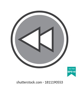 Slow forward icon vector. Movie & Video Icon Concept. Eps10 vector illustration.