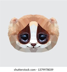 Slow Loris Lowpoly Design