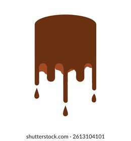 Slow Motion Chocolate Splash Hitting a Surface