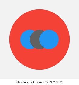 Slow motion icon in flat style about camera, use for website mobile app presentation