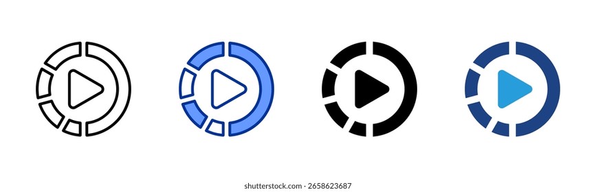 Slow Motion icon sheet multiple style collection