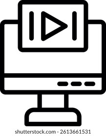 Slow Motion Line Vector Icon Design