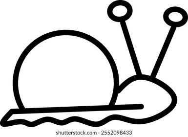 slow moving snail animal icon