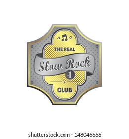 slow rock music label template
