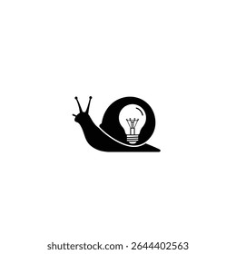 Slow and steady wins the race bright idea snail.