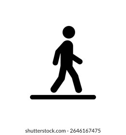 Slow Walking Person on Path for Peaceful Journey