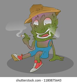 slowly cannabis weed monster