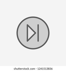 slow-motion sign in a circle field outline icon. Element of 2 color simple icon. Thin line icon for website design and development, app development. Premium icon