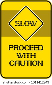 Slow.Proceed with caution.
To exercise maximum attention in certain actions without haste.