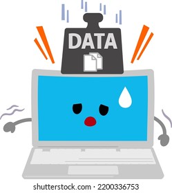 Slow-running laptop with heavy data