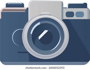 SLR camera icon without background