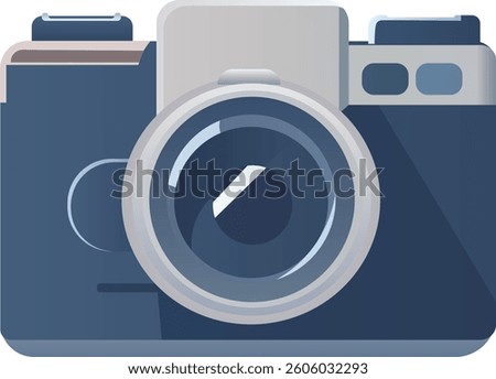 SLR camera icon without background