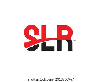 Letra SLR Ilustración del vector de diseño del logotipo inicial