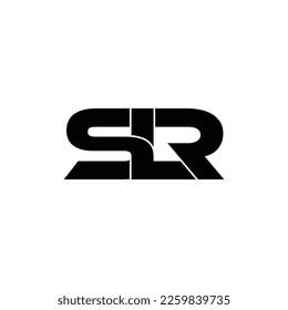 SLR letter monogram logo design vector
