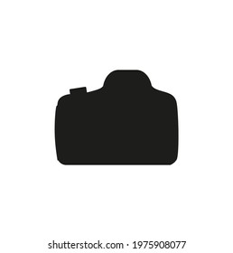 SLR photo camera icon vector on white background
