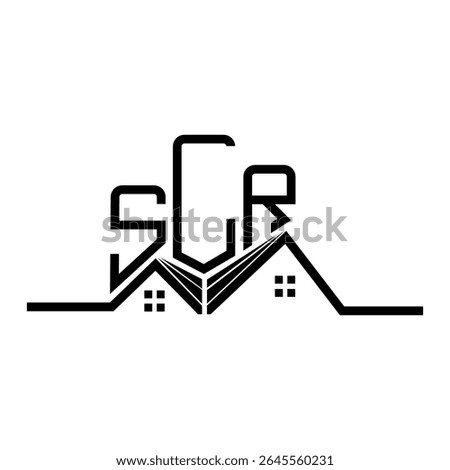 SLR Real State logo design, SLR simple and modern logo. SLR luxurious alphabet design  