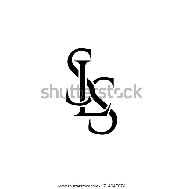 Sls Letter Original Monogram Logo Design Stock Vector (Royalty Free ...