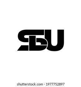 SLU letter monogram logo design vector