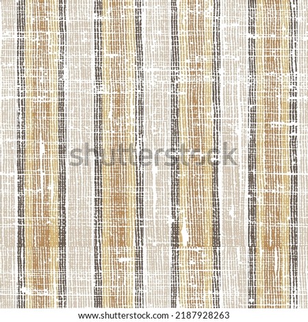 slub brown dotted Seamless stripes Pattern.farmhouse style stripes texture. Woven linen cloth pattern background. Line striped closeup weave fabric.
