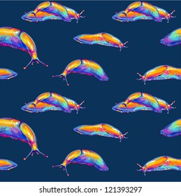 Slug Seamless pattern