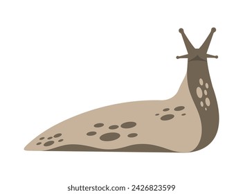 Icono de ilustración plana de vector de babosa