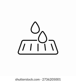 sluice drain icon sign vector