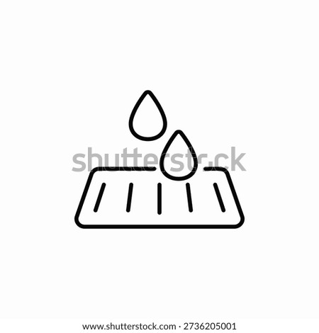 sluice drain icon sign vector