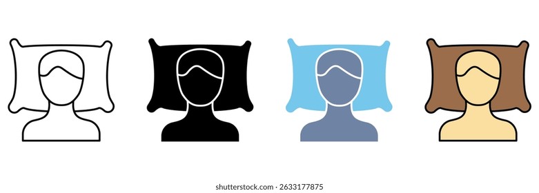 SLUMBER concept line icon. Simple element illustration.
